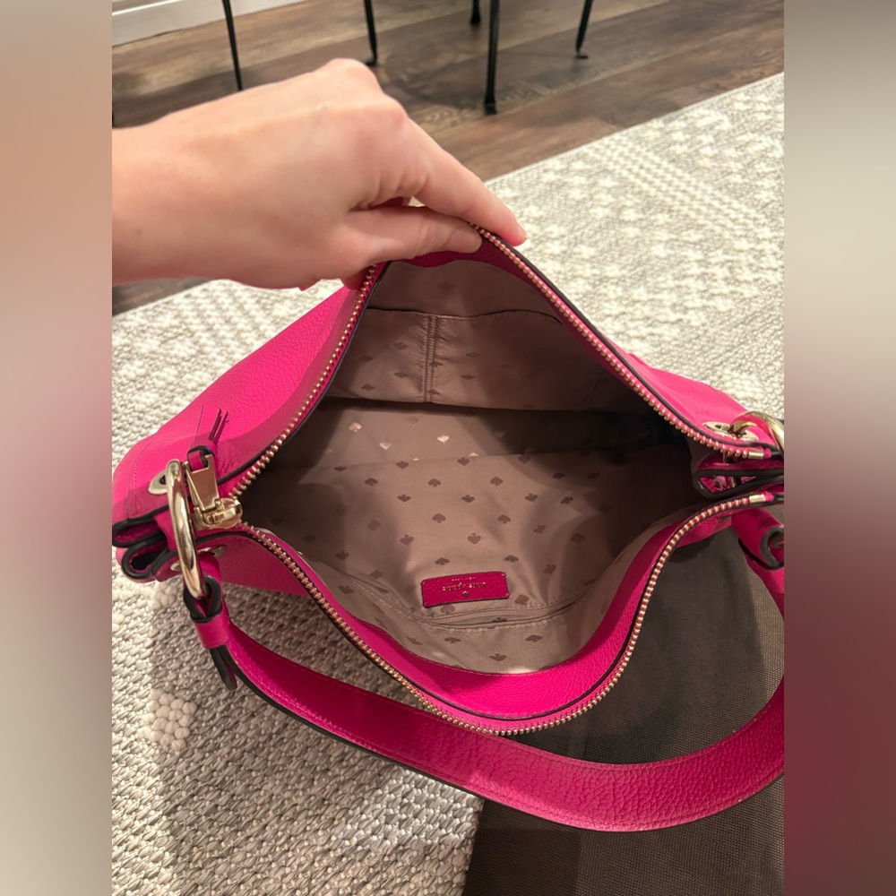 Kate Spade Hot Pink Large Leather Shoulder Bag - Picture 5 of 7